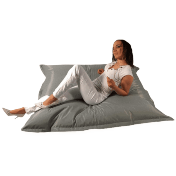 zitzakken lazy bag xl rechthoek | zilver | 160 x 135 cm zitzakken lazy bag xl rechthoek | zilver | 160 x 135 cm